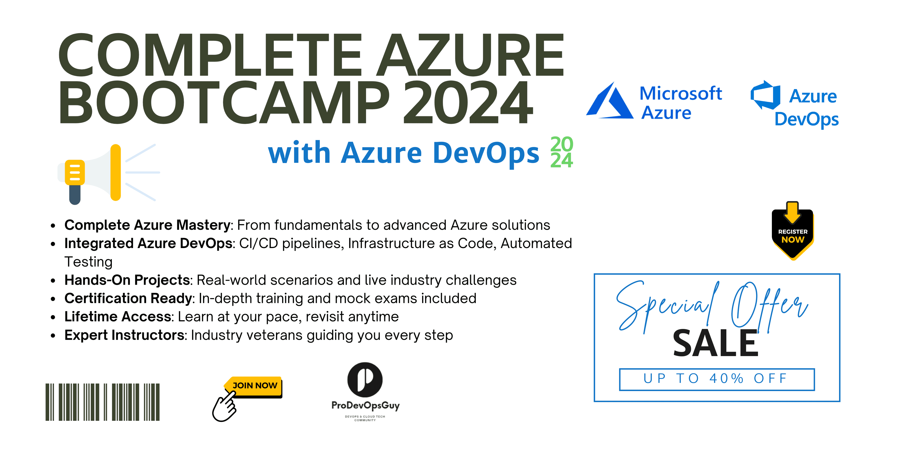 Complete Azure Bootcamp 2024 with Azure DevOps: Your Ultimate Course to Mastering the Cloud