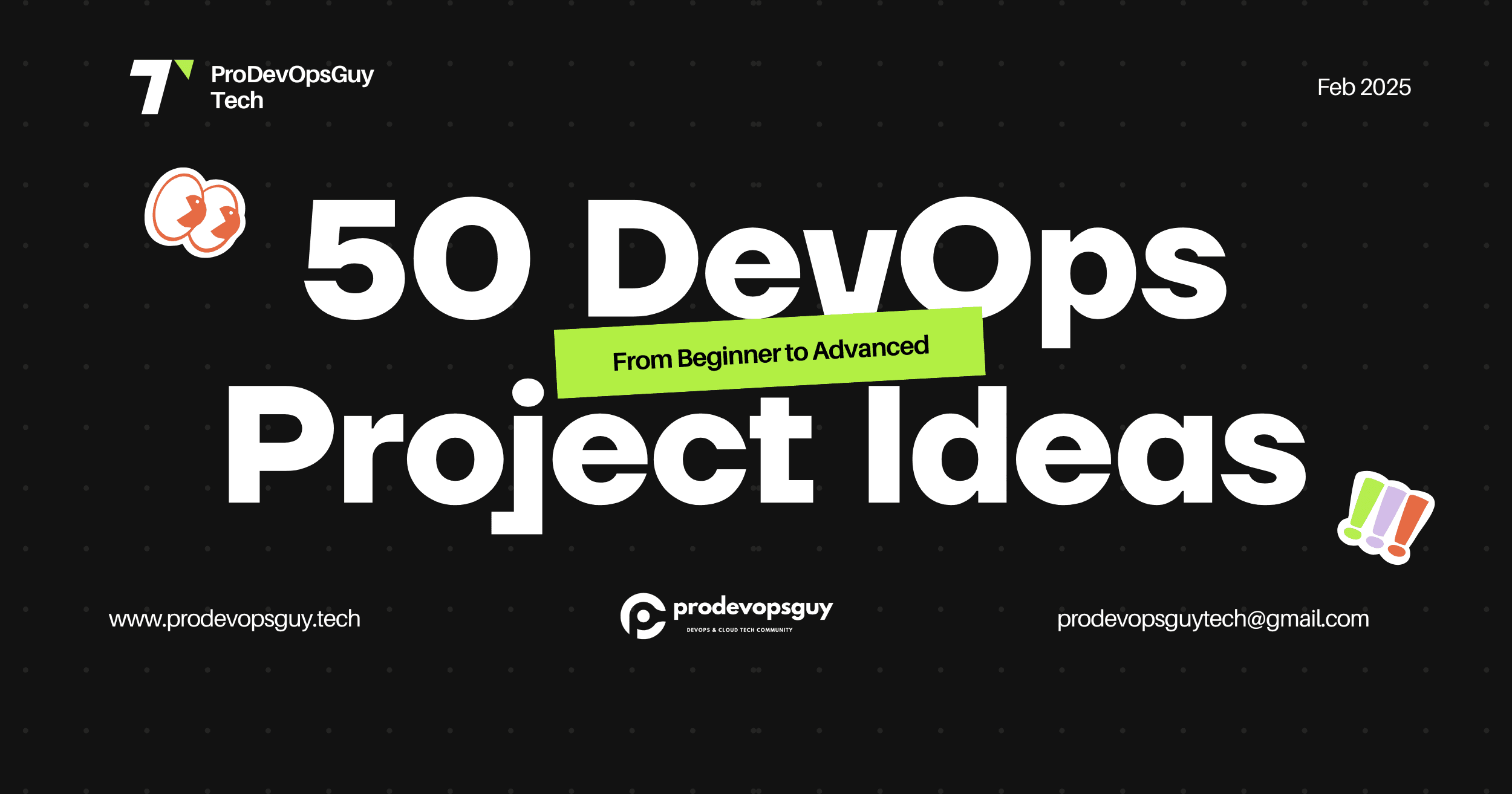 50 DevOps Project Ideas to Build Your Skills: From Beginner to Advanced